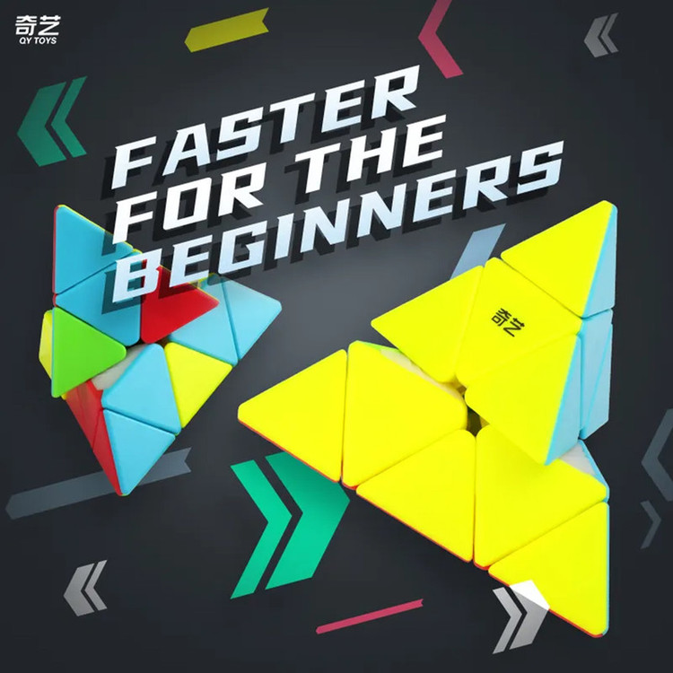 مکعب روبیک چی ای مدل هرم کای وای 3×3 QY Pyraminx Qiming S2