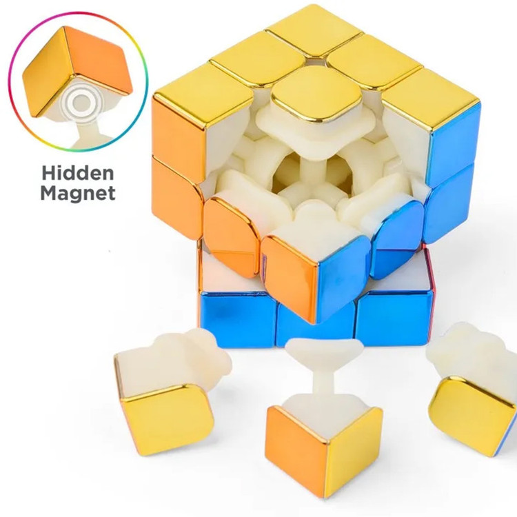 مکعب روبیک شنگ شو مدل متالیک مگنت 3×3 Sengso Magnetic Metallic