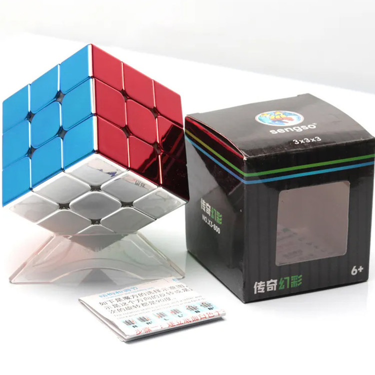 مکعب روبیک شنگ شو مدل متالیک مگنت 3×3 Sengso Magnetic Metallic