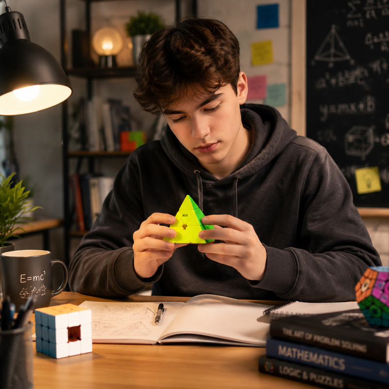 روبیک چی ای مدل هرم وریور مگنت کای وای 3×3 QY Warrior M Pyraminx