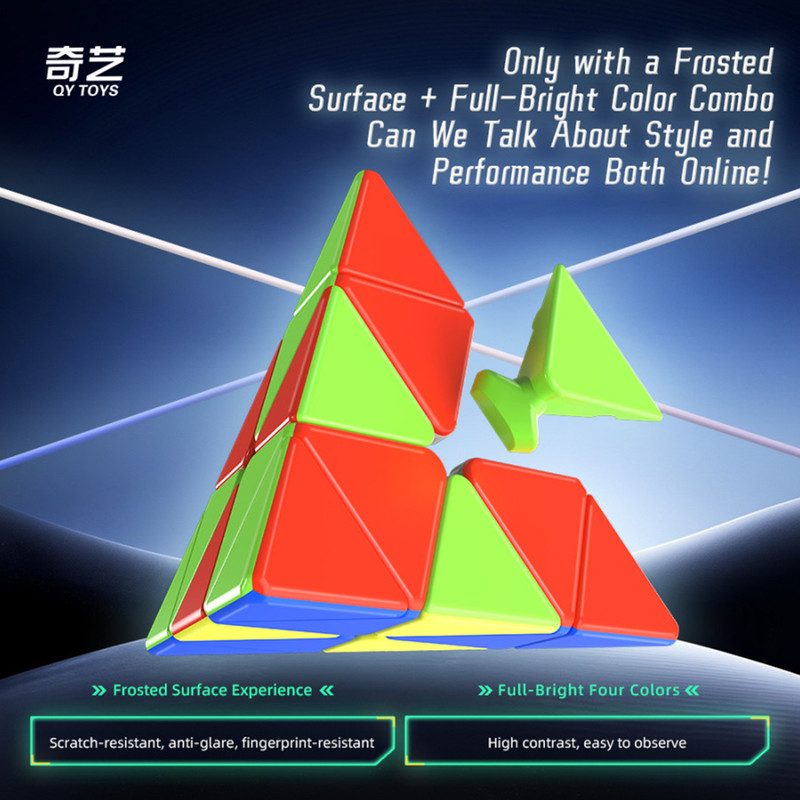 روبیک چی ای مدل هرم وریور مگنت کای وای 3×3 QY Warrior M Pyraminx