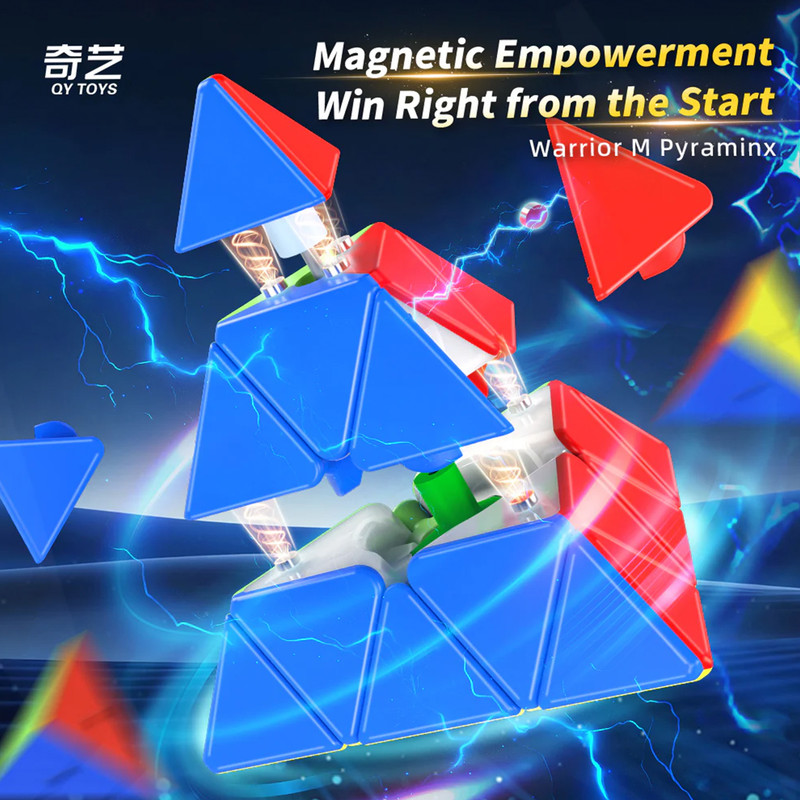 روبیک چی ای مدل هرم وریور مگنت کای وای 3×3 QY Warrior M Pyraminx