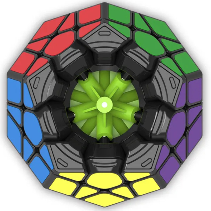 مکعب روبیک چی ای مدل مگامینکس کای وای کایهنگ دبلیو 3×3 QY Megaminx QiHeng Black W