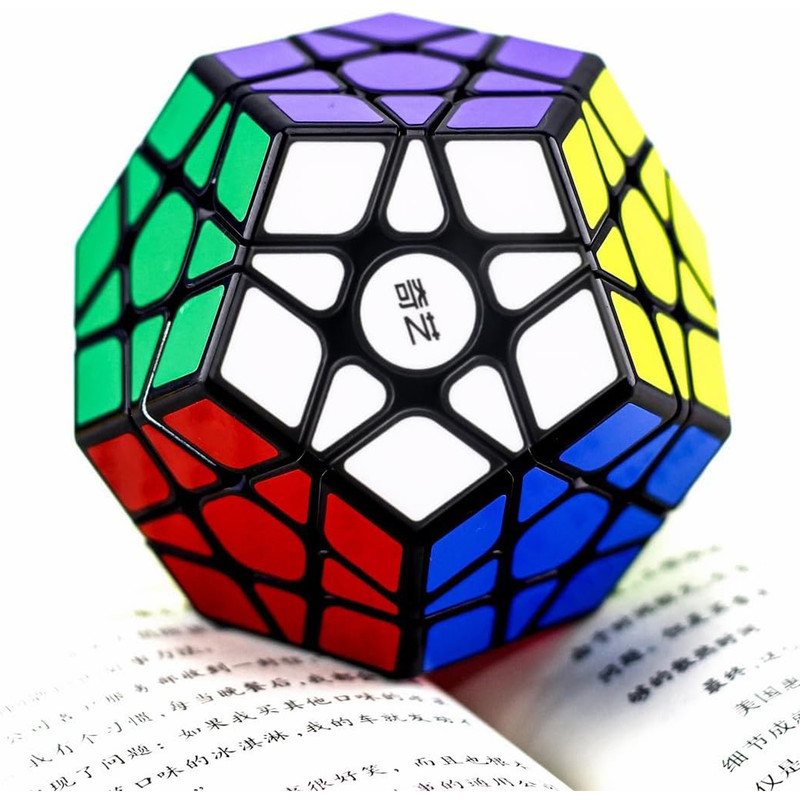 مکعب روبیک چی ای مدل مگامینکس کای وای کایهنگ دبلیو 3×3 QY Megaminx QiHeng Black W