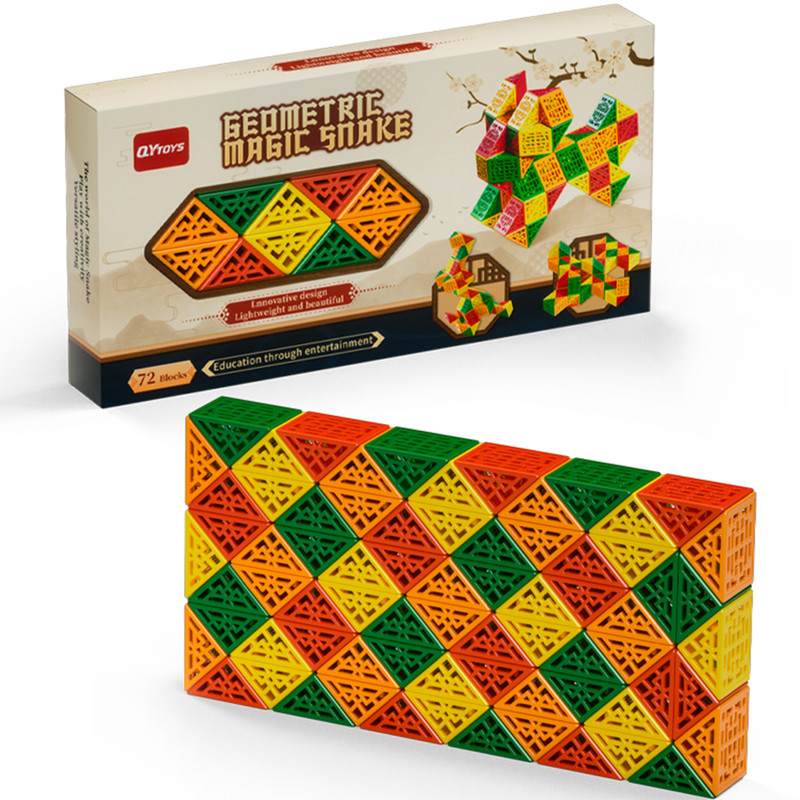 مکعب روبیک چی ای مدل ماری دی ان ای 72 قطعه کای وای QY Magic Snake DNA 72 pcs
