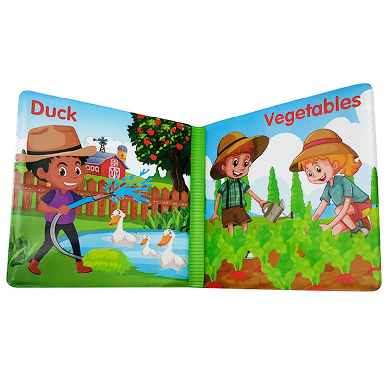 کتاب حمام کودک سمید مدل آموزش انگلیسی طرح مزرعه