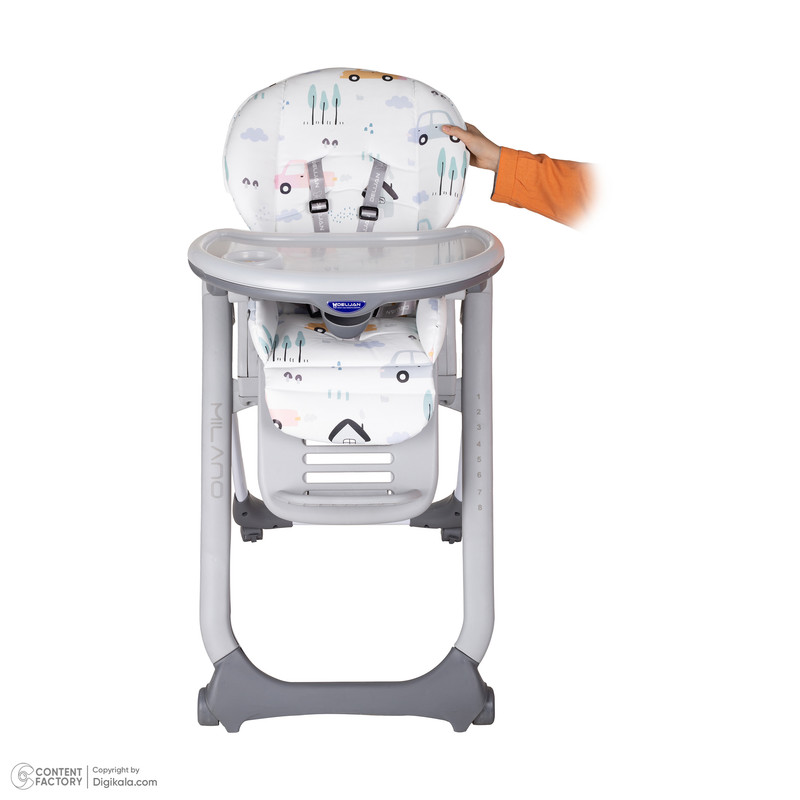 صندلی غذاخوری کودک دلیجان طرح ماشین مدل الوان