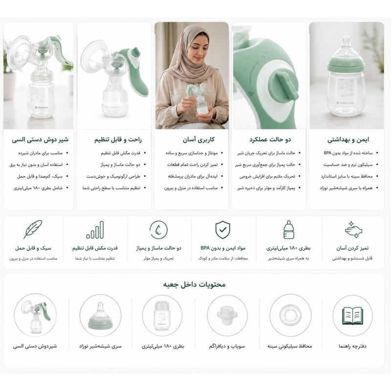 شیردوش دستی کیکابو مدل Elsie