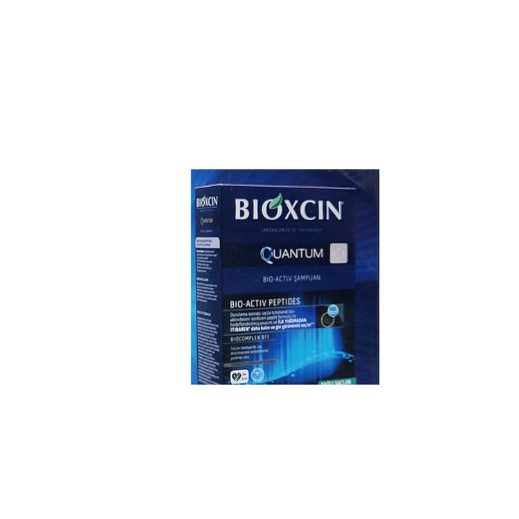 شامپو ضد ریزش مو بیوکسین مدل کوانتوم حجم 300 میلیلیتر، مناسب موهای چرب، حاوی 18 نوع اسید آمینه و نیاسینامید، تقویتکننده و پرپشتکننده، بسته 3 عددی