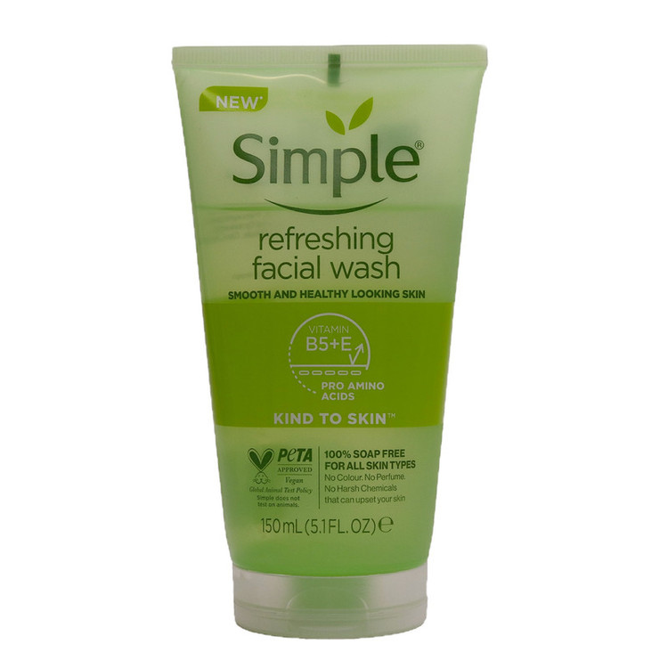 ژل شستوشوی صورت سیمپل مدل Refreshing حجم 150 میلیلیتر