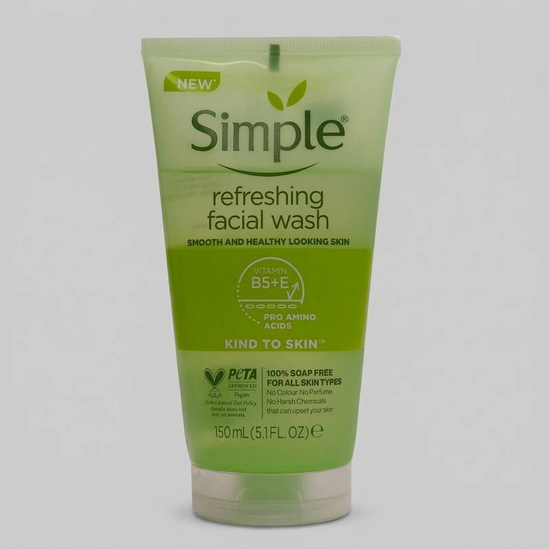 ژل شستوشوی صورت سیمپل مدل Refreshing حجم 150 میلیلیتر