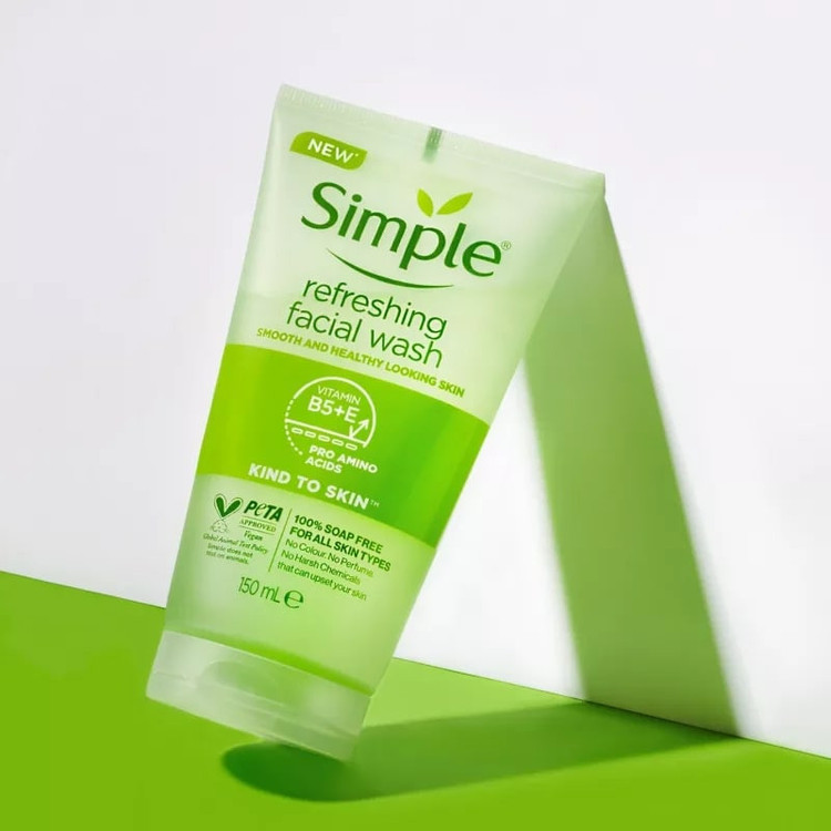ژل شستوشوی صورت سیمپل مدل kind to skin حجم 150 میلیلیتر