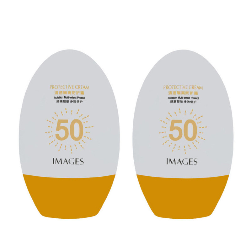 کرم ضد آفتاب بدون رنگ ایمجز SPF 50 مدل Protective مناسب انواع پوست حجم 45 میلیلیتر مجموعه 2 عددی