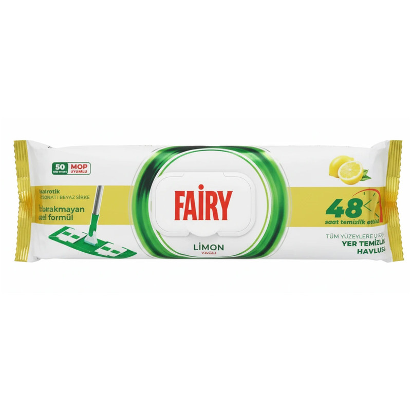 دستمال نظافت مخصوص تی فیری مدل LIMONYAGL بسته 50 عددی