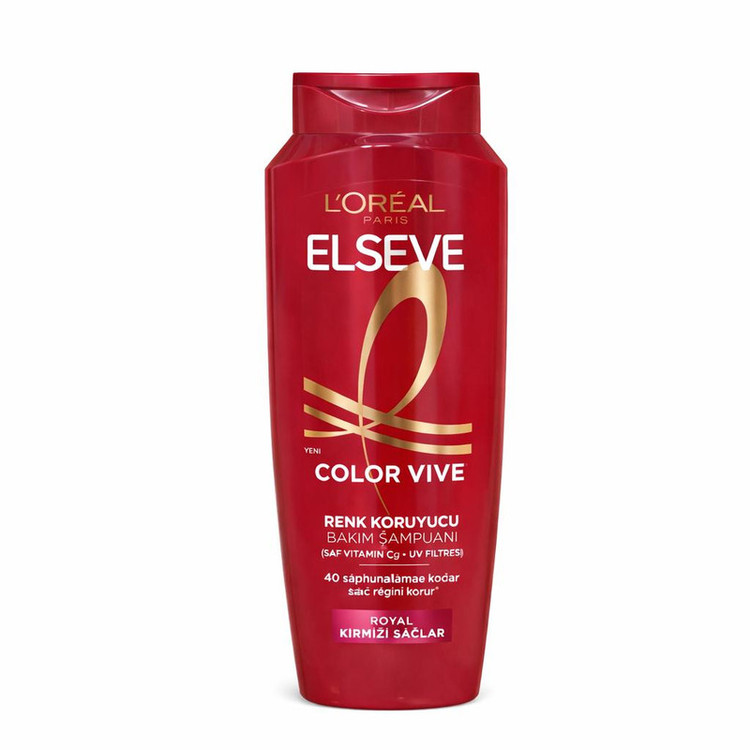 شامپو تثبیت کننده رنگ مو لورآل مدل Color Vive حجم 300 میلیلیتر، محافظ رنگ موهای رنگ شده، حاوی ویتامین C و فیلتر UV، بافت کرمی و نرمکننده