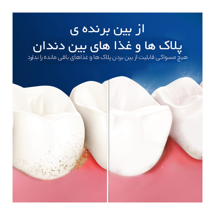 نخ دندان اورال-بی مدل Waxed