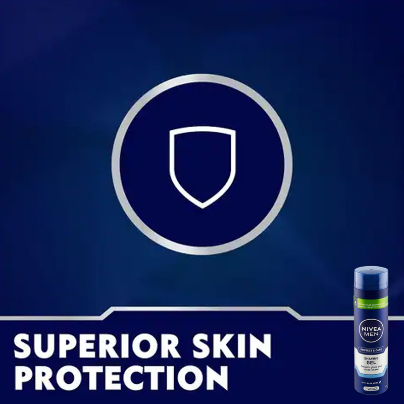 ژل اصلاح نیوآ مدل Protect And Care حجم 200 میلی لیتر