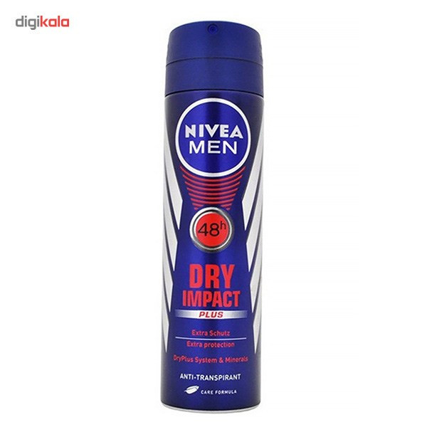 اسپری بدن مردانه نیوآ مدل Dry Impact Plus حجم 150 میلی لیتر بسته 2 عددی
