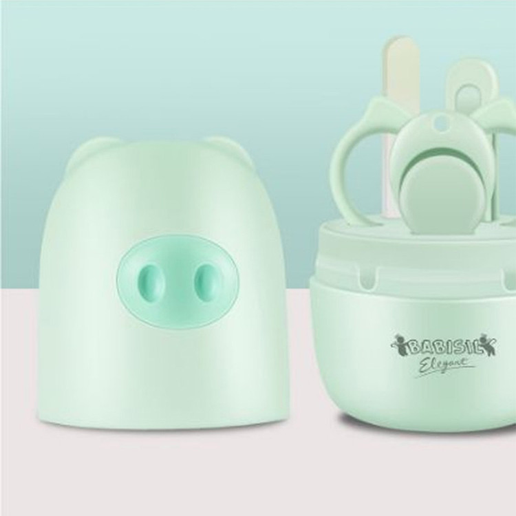 ست ناخن گیر کودک بی بی سیل مدل pig بسته 4 عددی