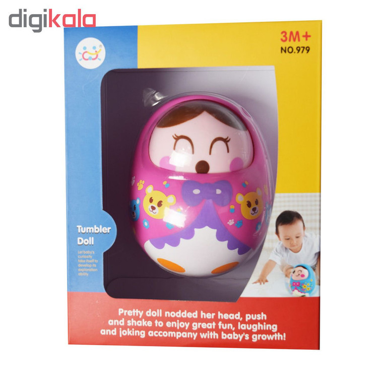جغجغه هولی تویز طرح عروسکی مدل Tumbler Doll 979