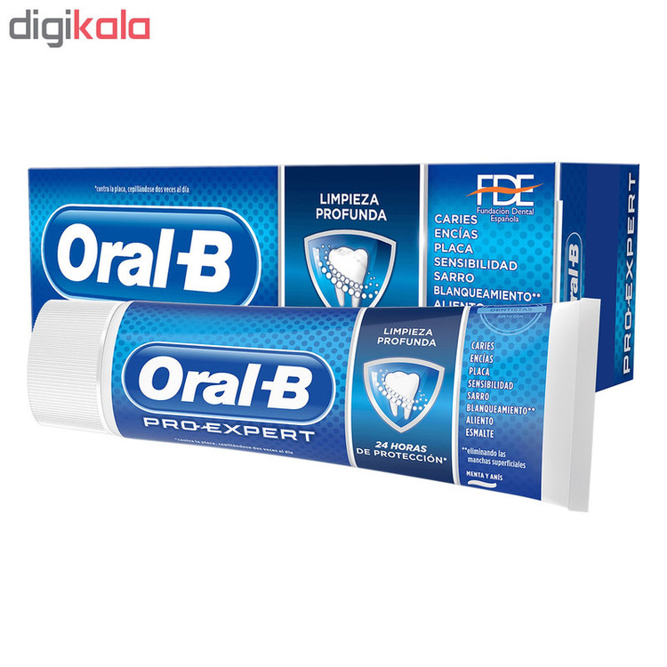 خمیر دندان اورال-بی سری Pro-Expert مدل Deep Clean حجم 75 میلی لیتر