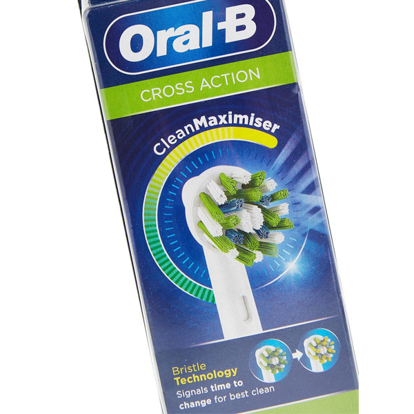 سری یدک مسواک برقی اورال-بی مدل Cross Action Clean Maximiser بسته 8 عددی