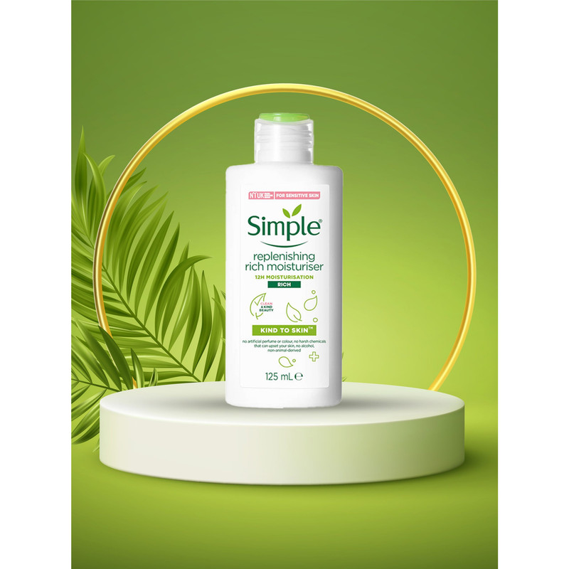 کرم آبرسان سیمپل مدل light حجم 125 میلیلیتر