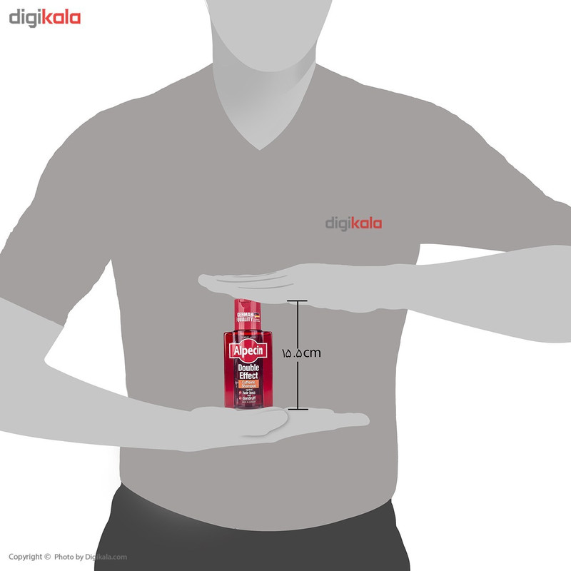 شامپو ضد شوره آلپسین مدل Double Effect Caffeine حجم 200 میلی لیتر بسته 3 عددی