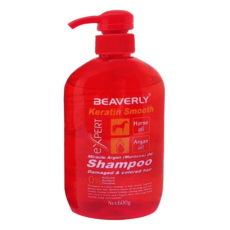 شامپو مو بورلی مدل Keratin حجم 600 میلی لیتر