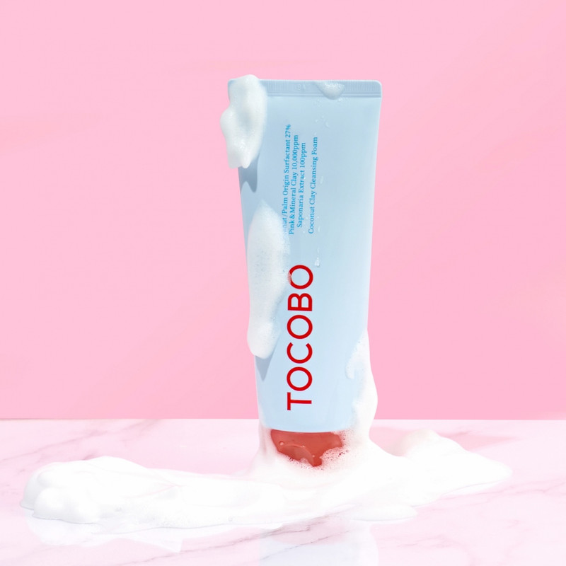 فوم پاک کننده صورت توکوبو مدل coconut clay حجم 150 میلی لیتر