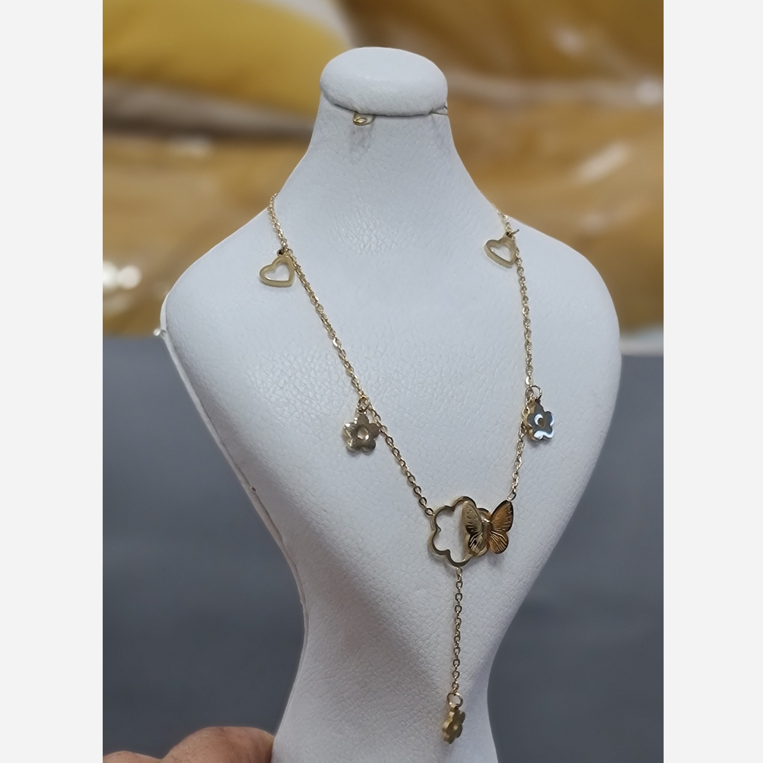 گردنبند زنانه استیل آویز پروانه خاص