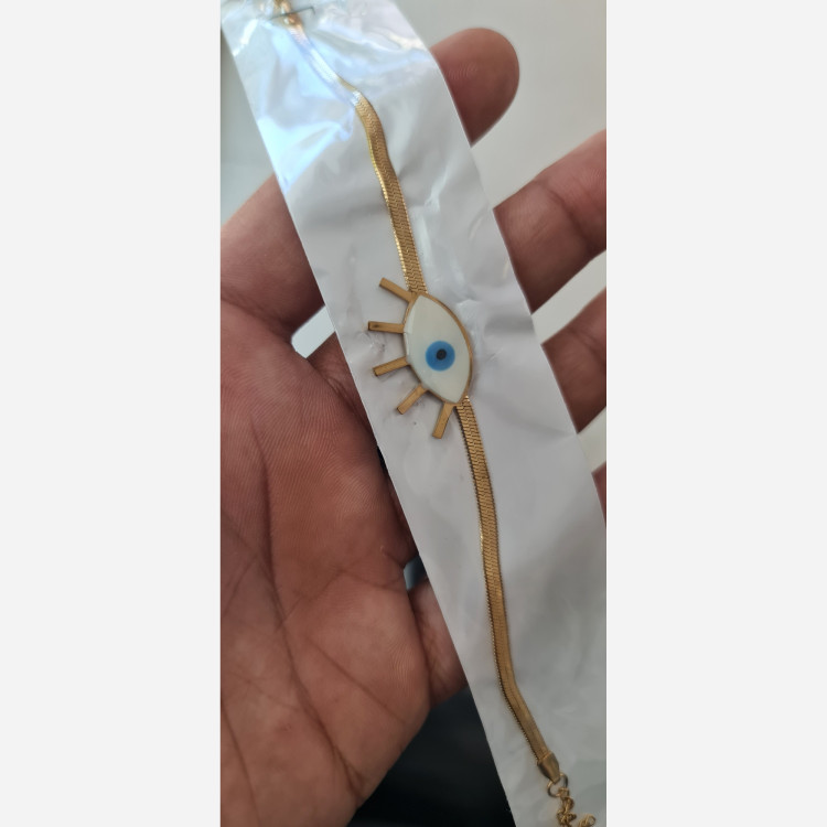 دستبند چشم نظر استیل زنانه2