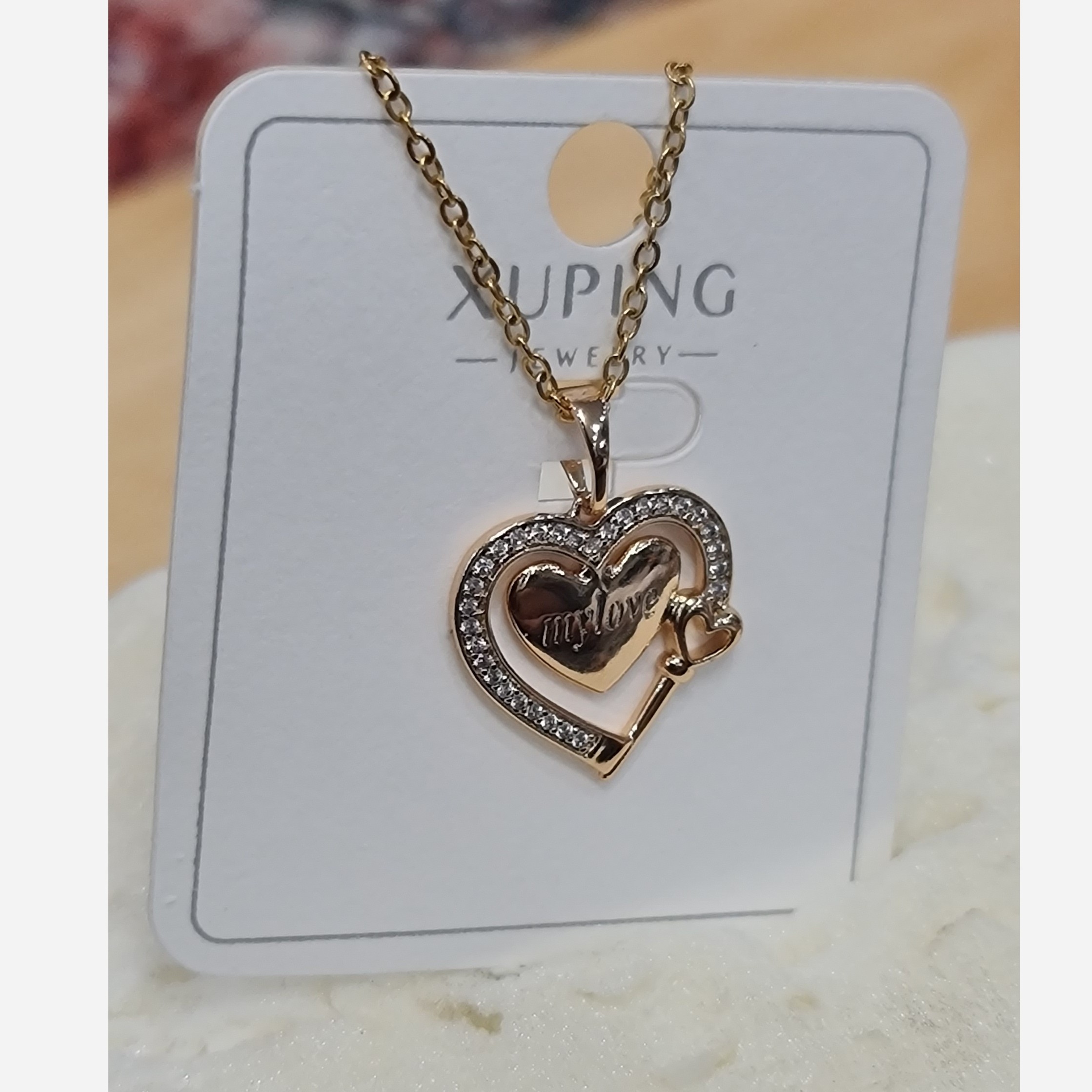 گردنبند ژوپینگ قلبی زنانه7