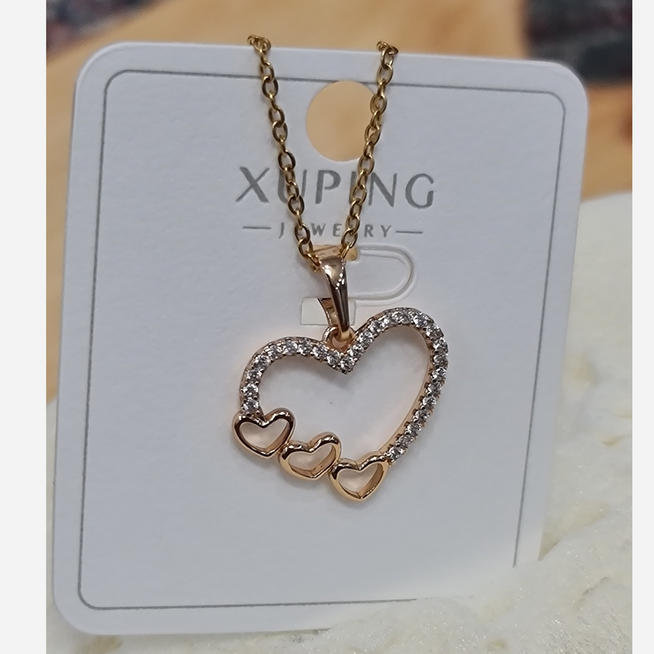 گردنبند ژوپینگ قلبی زنانه 4