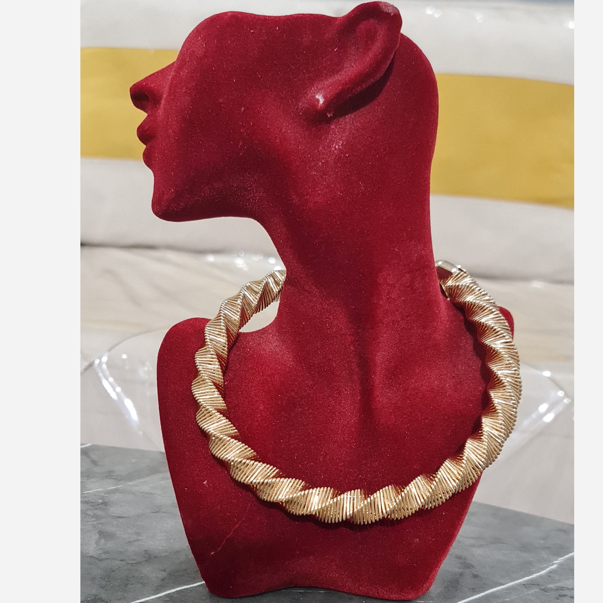 طوق مصری استیل رنگ ثابت1003