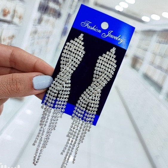گوشواره مجلسی فول نگین 1