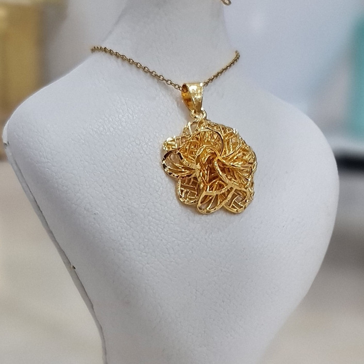 گردنبند زنانه طرح گل1004