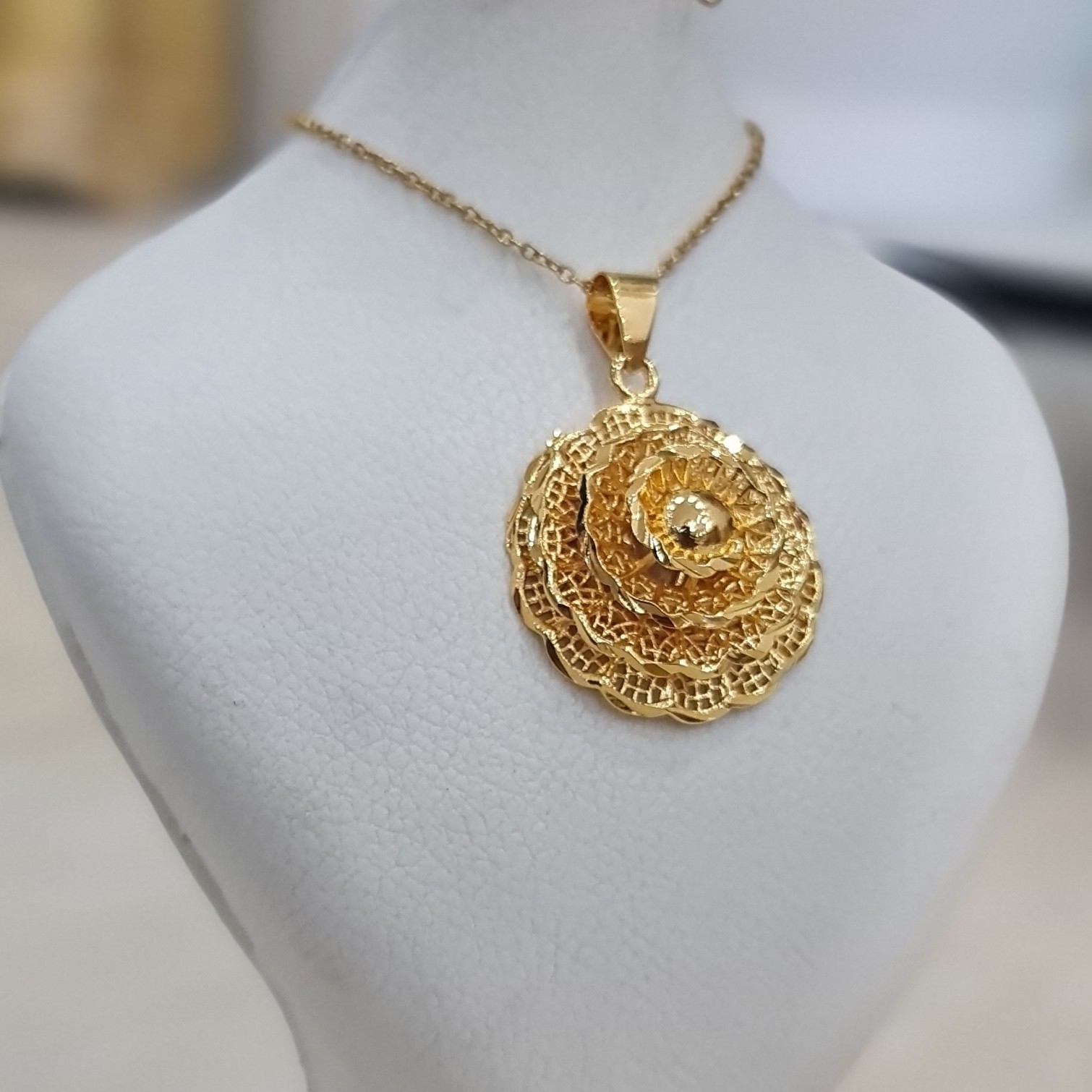 گردنبند زنانه طرح گل 1003