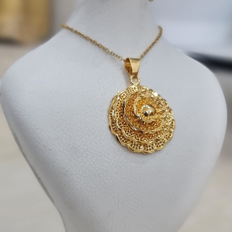 گردنبند زنانه طرح گل 1003