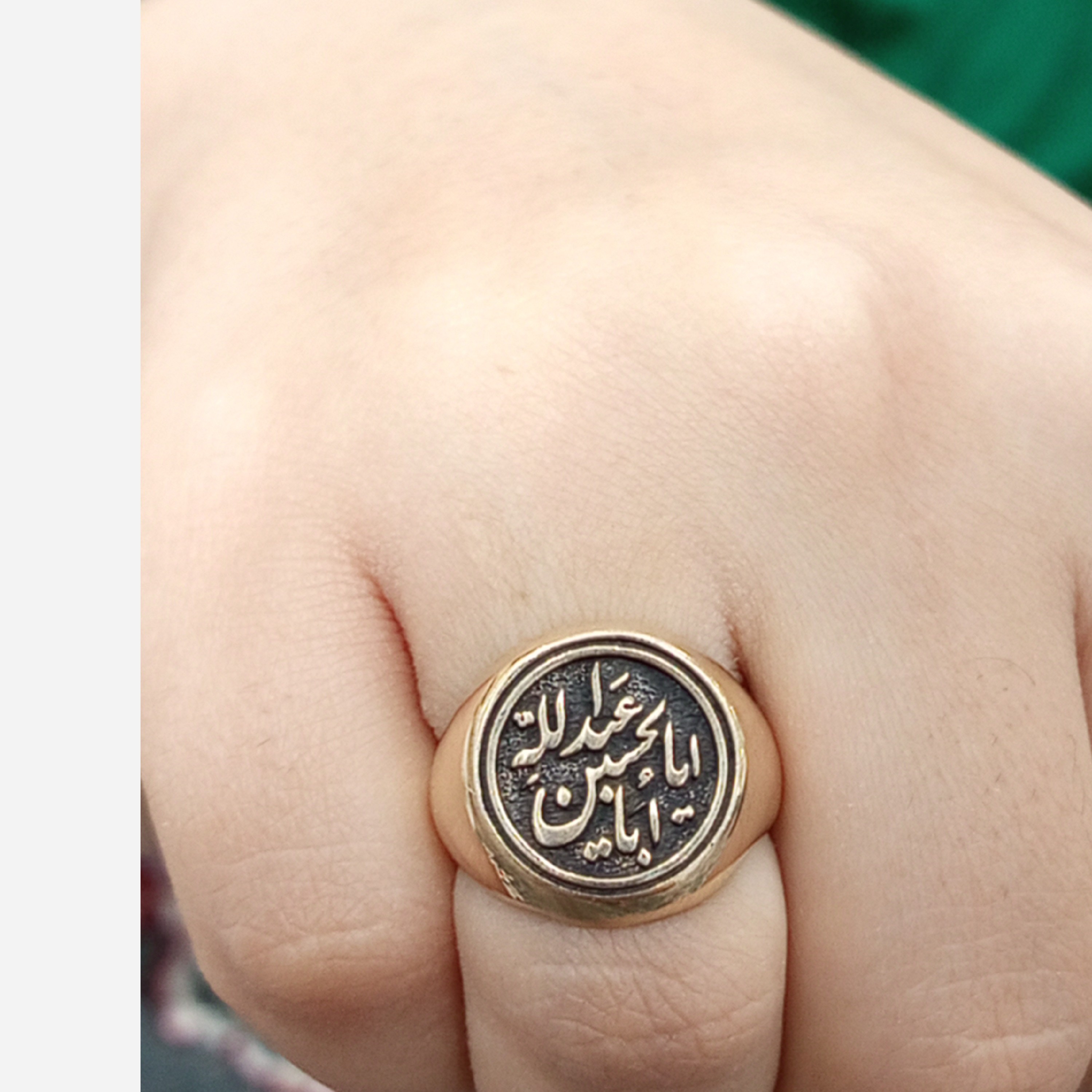 انگشتر یا اباعبدالله الحسین طلاروسی مردانه