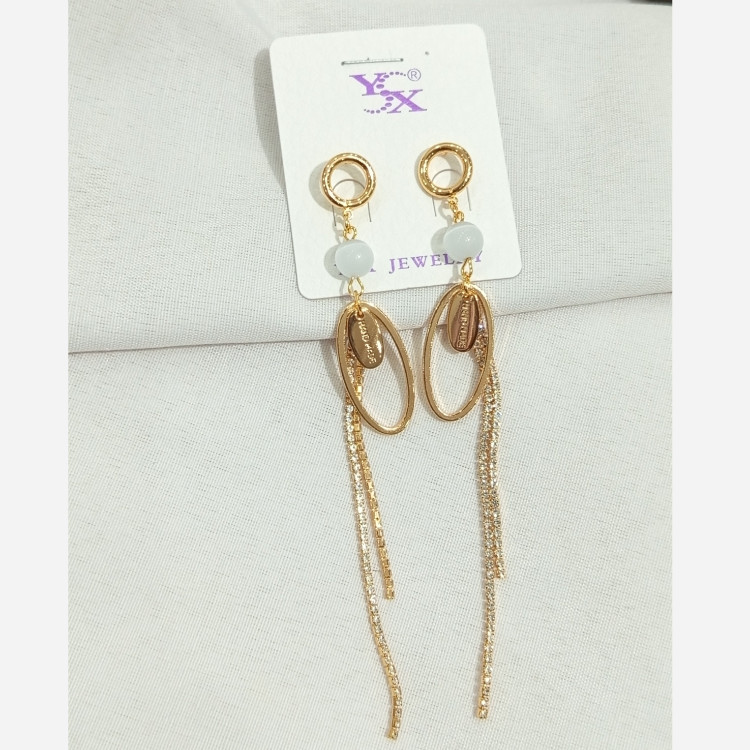 گوشواره آویز طرح طلا ysx6