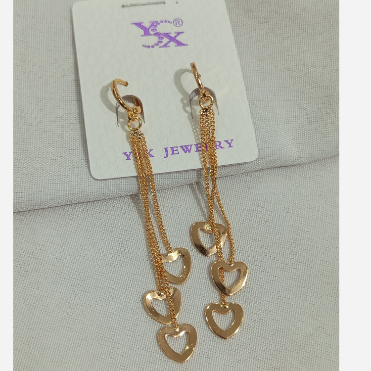 گوشواره آویز طرح طلا ysx2