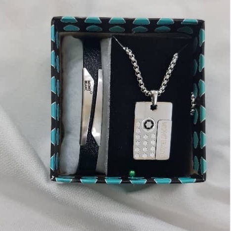 ست مونت بلانک نقره ای استیل طرح