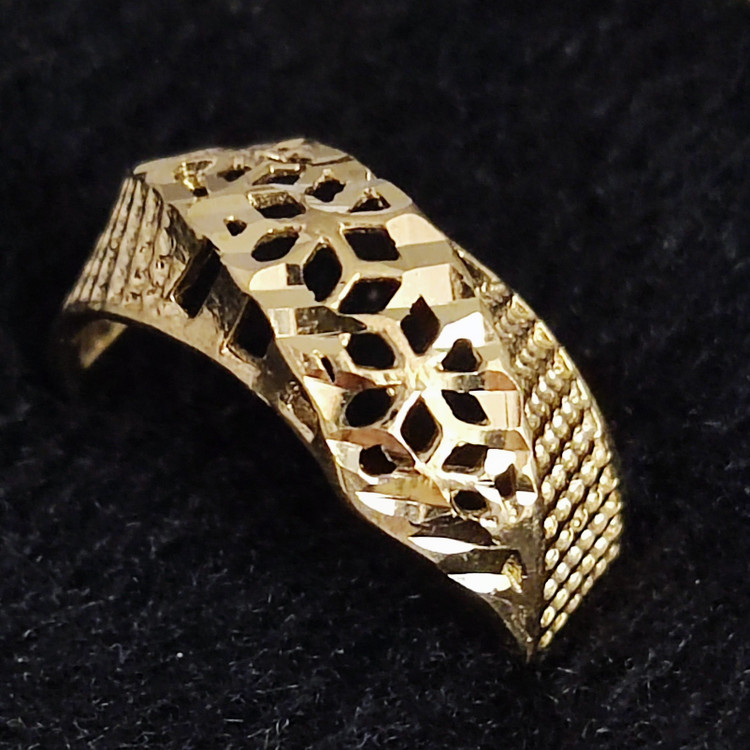 انگشتر زنانه طرح طلا،انگشتر طلاروسی زنانه،انگشتر طرح طلا زنانه