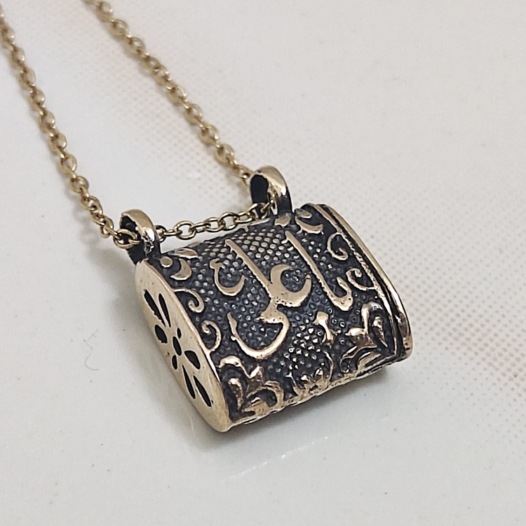 گردنبند لوله حرز یاعلی و یازهرا