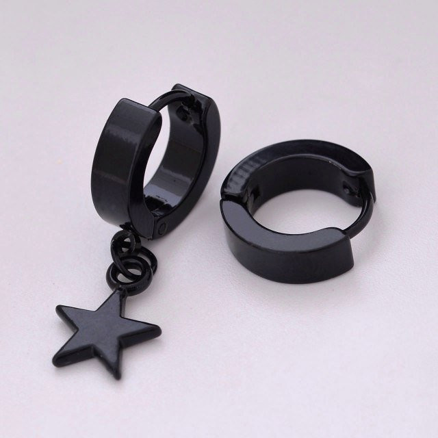 گوشواره حلقه ای مشکی