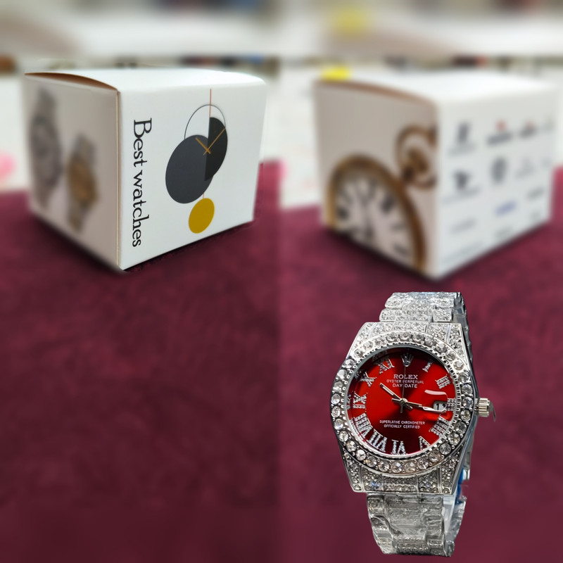 ساعت مچی عقربه ای مدل فول نگین استون کد Av-Ro-2