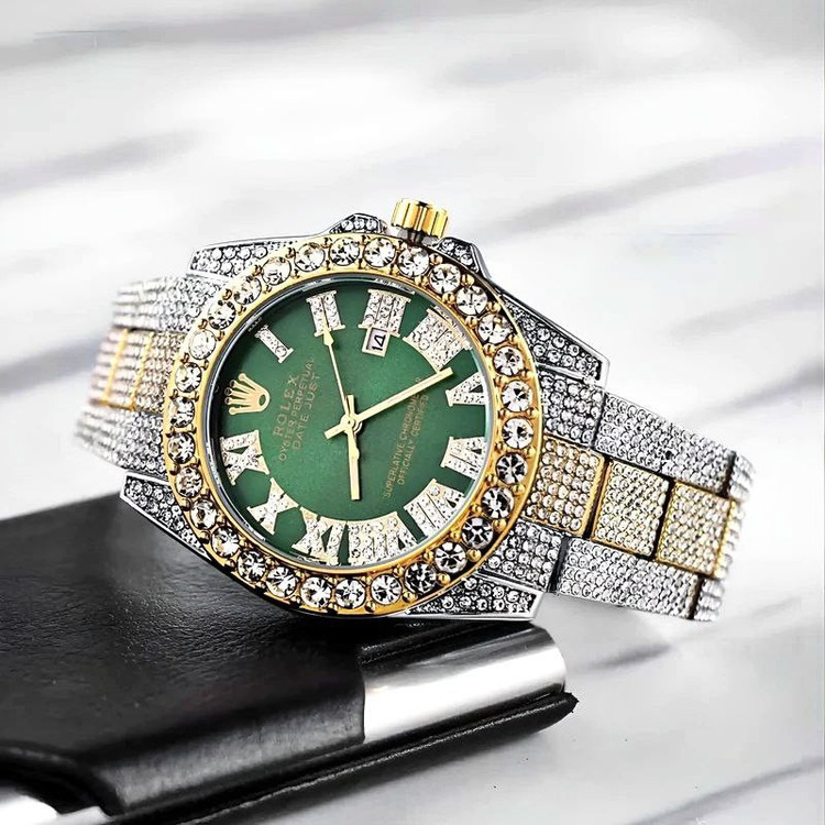 ساعت مچی عقربهای مردانه مدل فول نگین کد G01