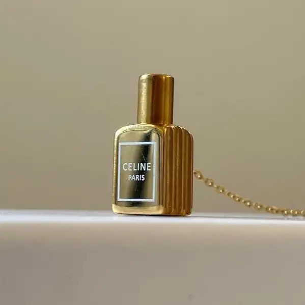 گردنبند و آویز زنانه و دخترانه استیل عطر یار عشق ضد حساسیت رنگ ثابت کد amp (پس کرایه)