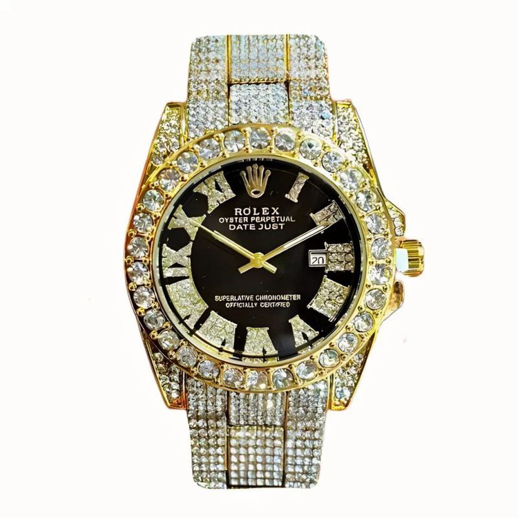 ساعت مچی عقربهای مردانه مدل دیت جاست نگینی کد 08
